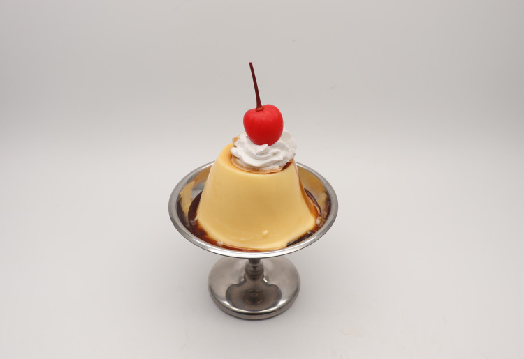 プリンとホットケーキ